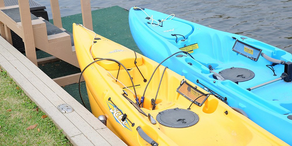 Locked kayaks